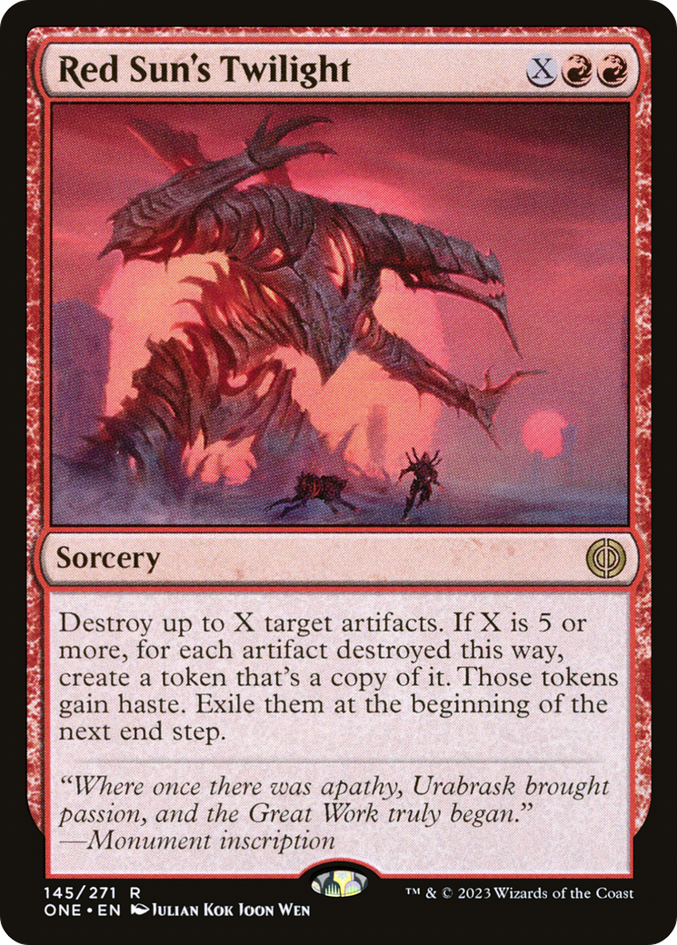 Red Sun's Twilight [Phyrexia: All Will Be One] | Card Citadel