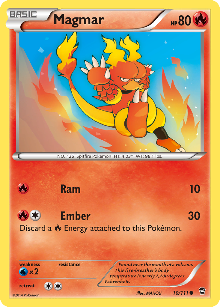 Magmar (10/111) [XY: Furious Fists] | Card Citadel