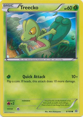 Treecko (6/160) (Sheen Holo) [XY: Primal Clash] | Card Citadel