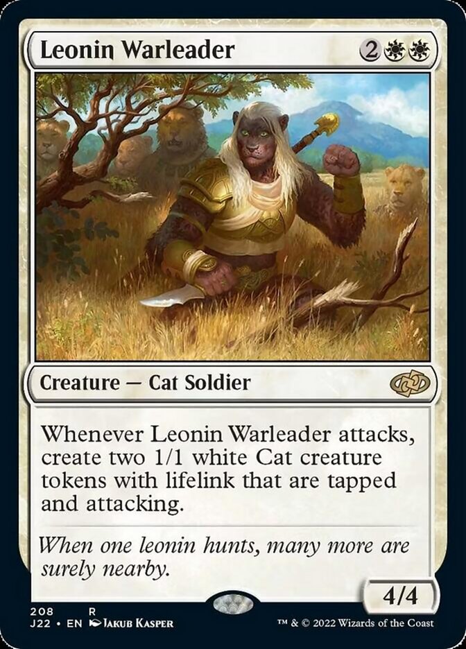 Leonin Warleader [Jumpstart 2022] | Card Citadel