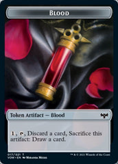 Blood // Zombie (005) Double-sided Token [Innistrad: Crimson Vow Tokens] | Card Citadel