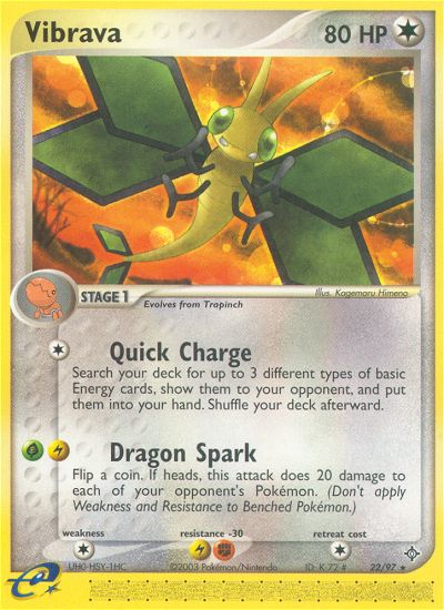 Vibrava (22/97) [EX: Dragon] | Card Citadel