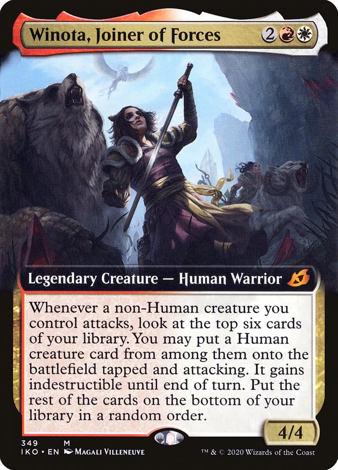Winota, Joiner of Forces (Extended Art) [Ikoria: Lair of Behemoths] | Card Citadel