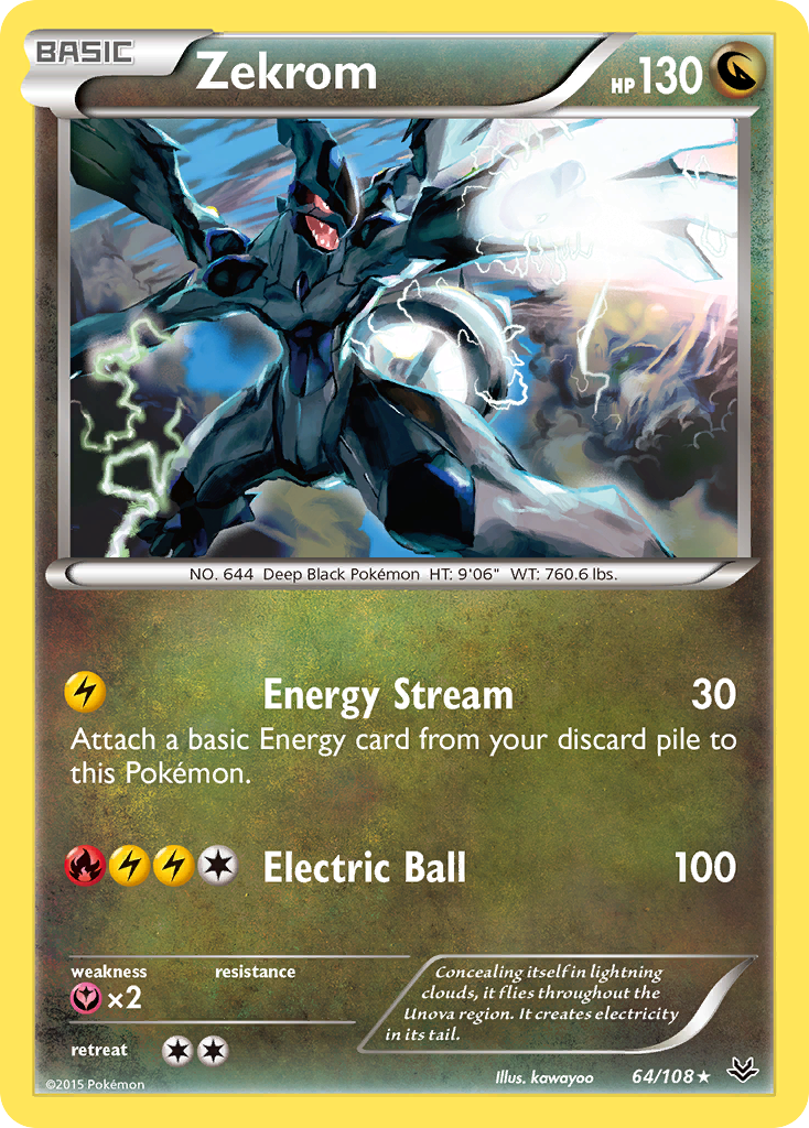 Zekrom (64/108) [XY: Roaring Skies] | Card Citadel