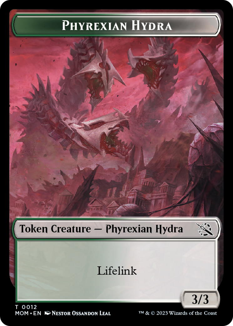 Elemental (9) // Phyrexian Hydra (12) Double-Sided Token [March of the Machine Tokens] | Card Citadel