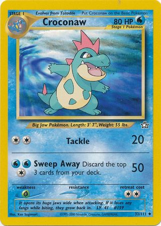 Croconaw (32/111) [Neo Genesis Unlimited] | Card Citadel