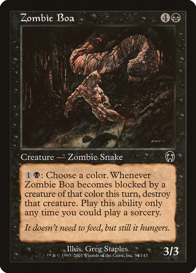 Zombie Boa [Apocalypse] | Card Citadel