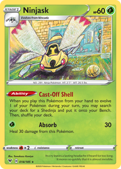 Ninjask (014/185) [Sword & Shield: Vivid Voltage] | Card Citadel