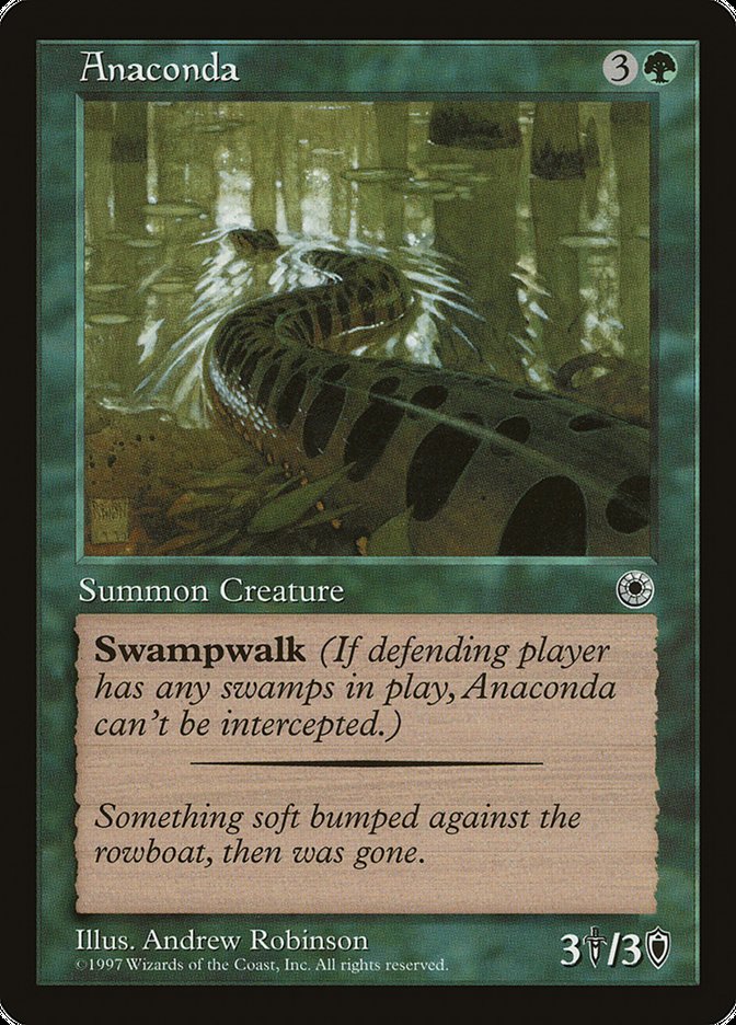 Anaconda (With Flavor Text) [Portal] | Card Citadel