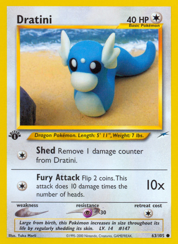 Dratini (63/105) [Neo Destiny 1st Edition] | Card Citadel