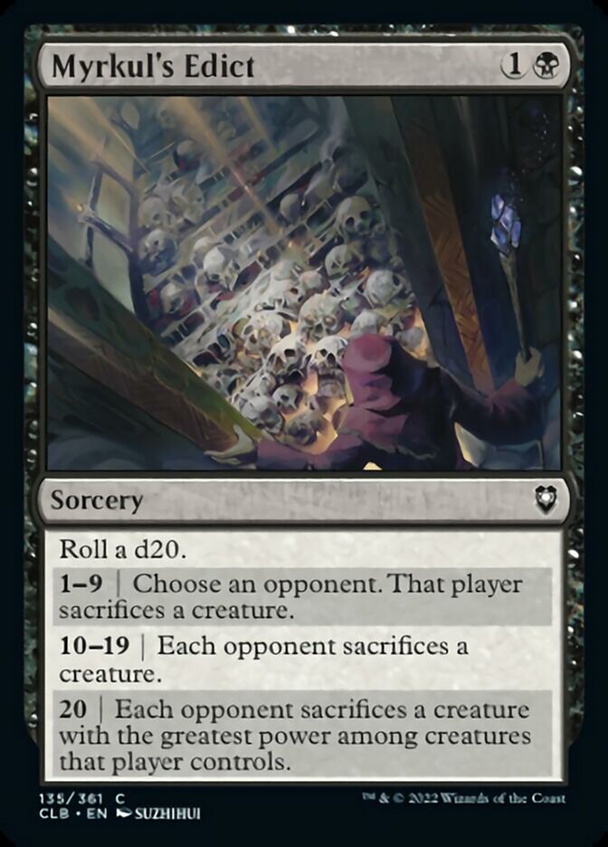 Myrkul's Edict [Commander Legends: Battle for Baldur's Gate] | Card Citadel