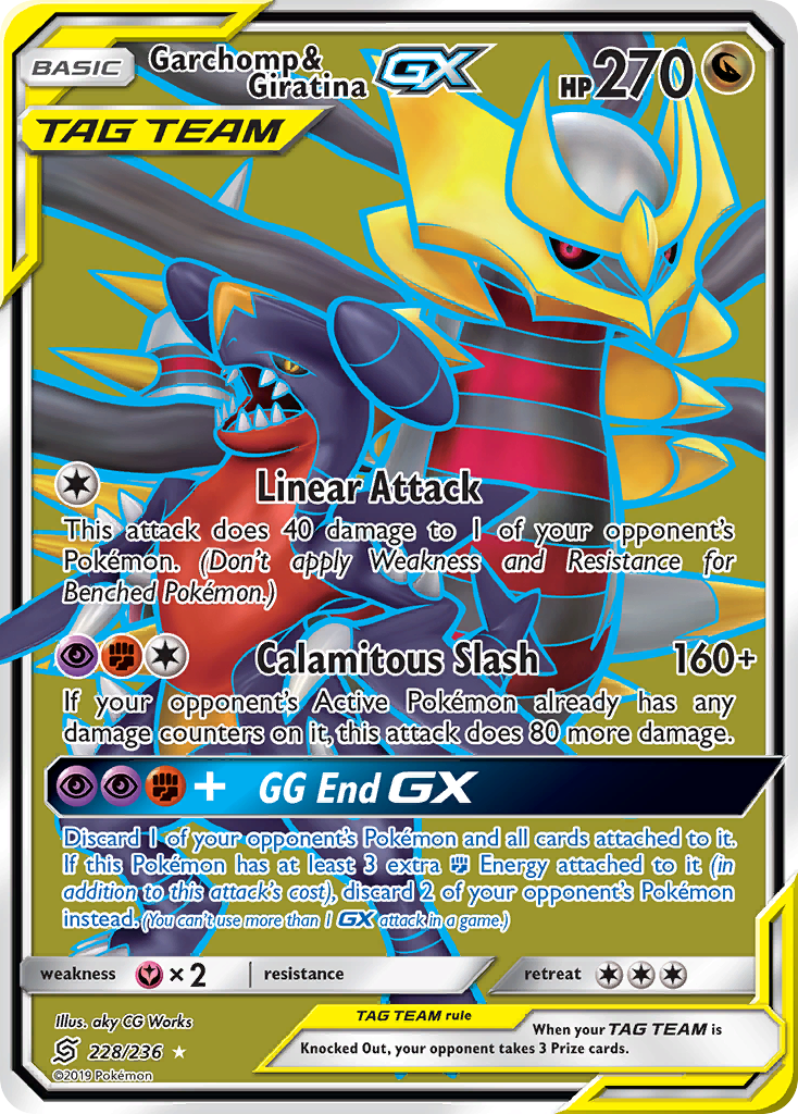 Garchomp & Giratina GX (228/236) [Sun & Moon: Unified Minds] | Card Citadel