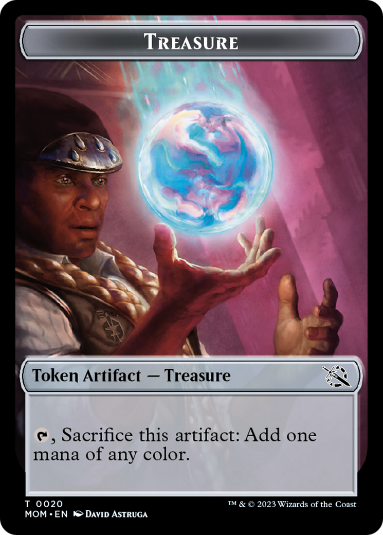 Spirt (9) // Treasure Double-Sided Token [March of the Machine Commander Tokens] | Card Citadel