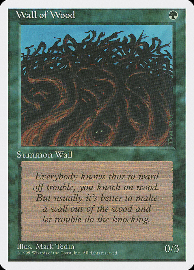 Wall of Wood [Fourth Edition] | Card Citadel