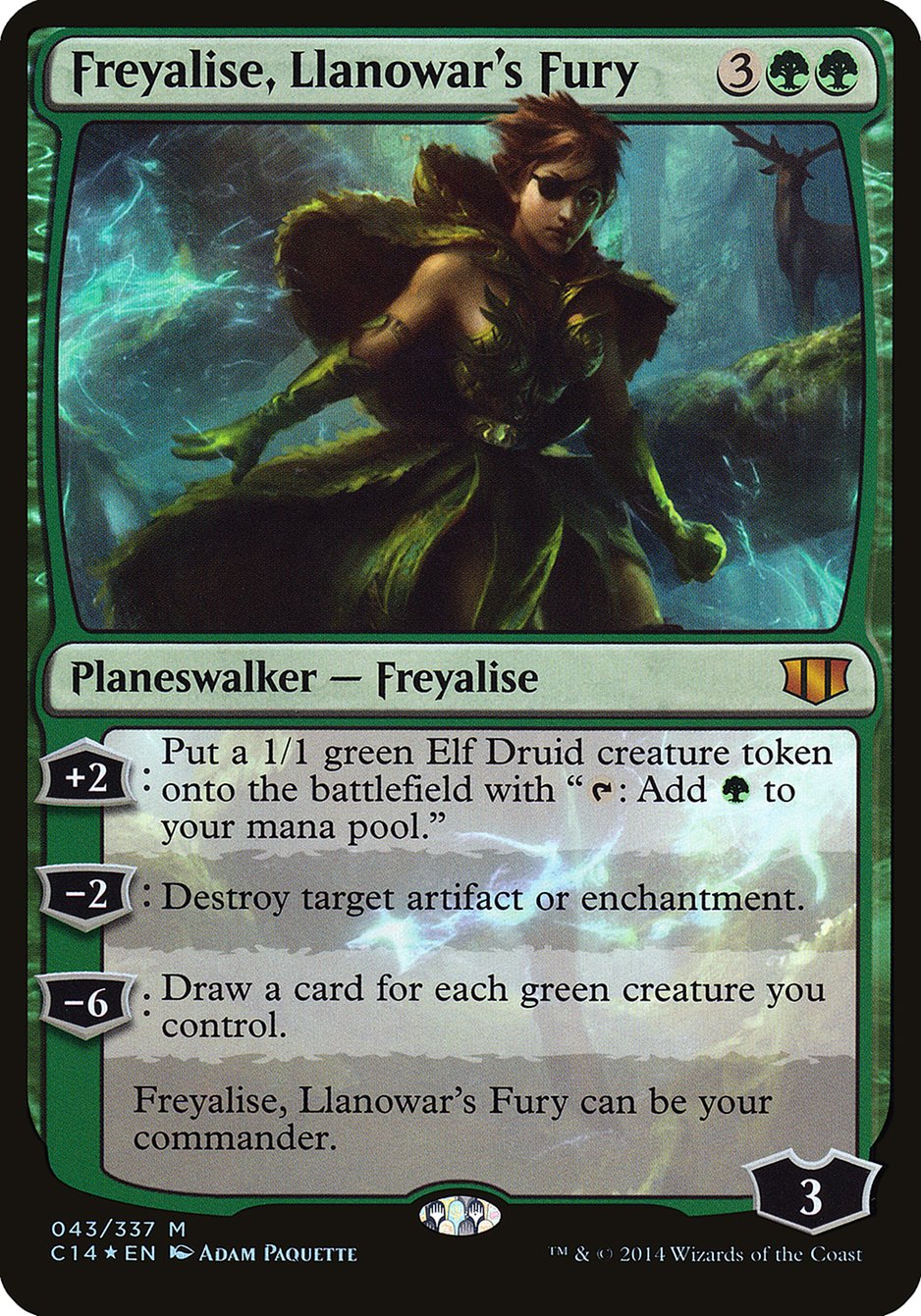 Freyalise, Llanowar's Fury (Commander 2014) [Commander 2014 Oversized] | Card Citadel