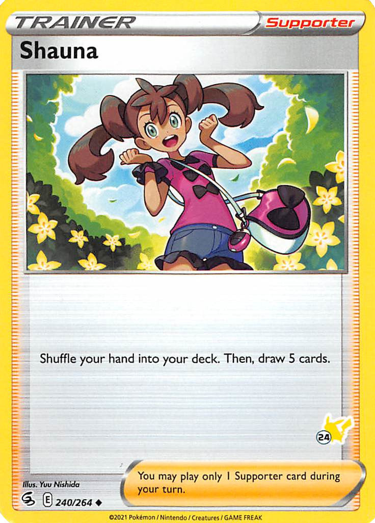 Shauna (240/264) (Pikachu Stamp #24) [Battle Academy 2022] | Card Citadel