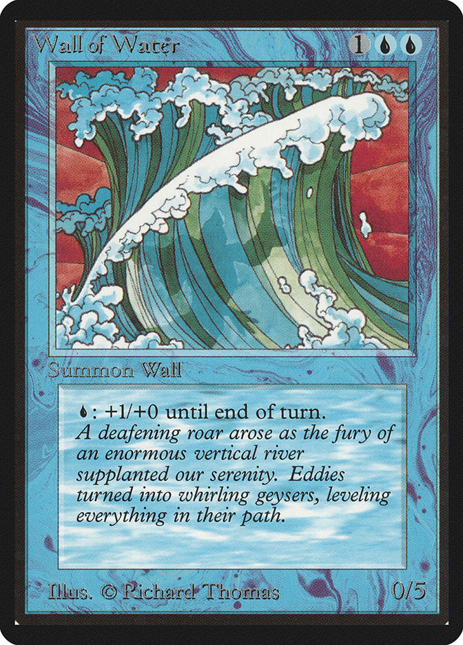 Wall of Water [Limited Edition Beta] | Card Citadel