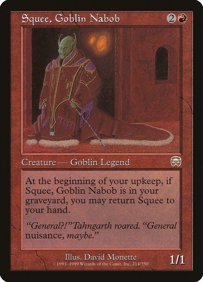 Squee, Goblin Nabob [Mercadian Masques] | Card Citadel