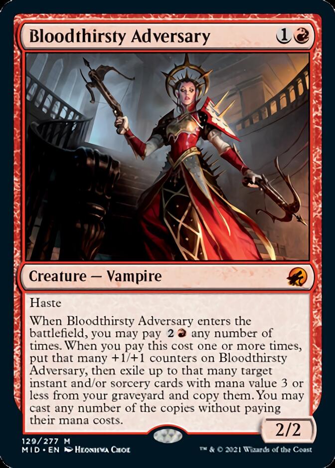 Bloodthirsty Adversary [Innistrad: Midnight Hunt] | Card Citadel