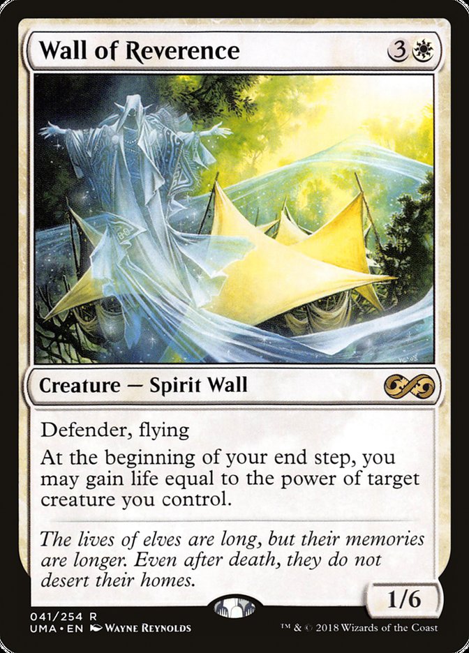 Wall of Reverence [Ultimate Masters] | Card Citadel