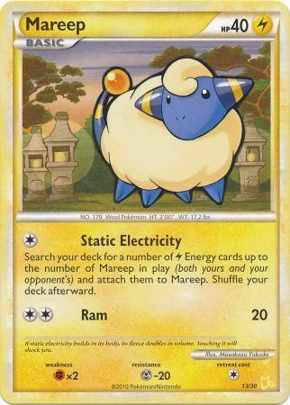 Mareep (13/30) [HeartGold & SoulSilver: Trainer Kit - Raichu] | Card Citadel