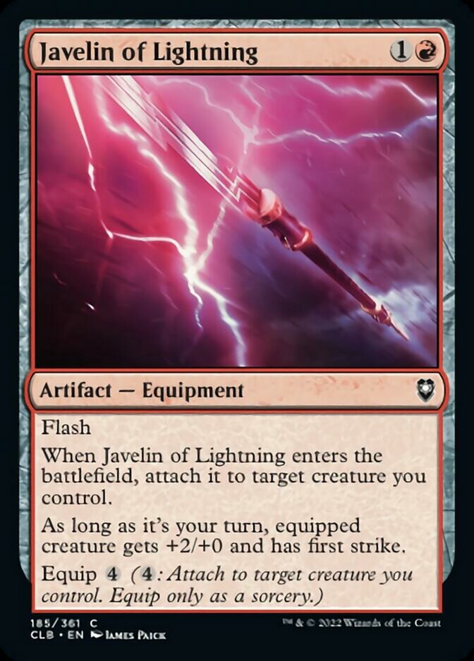 Javelin of Lightning [Commander Legends: Battle for Baldur's Gate] | Card Citadel