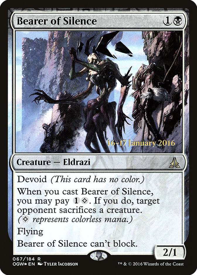 Bearer of Silence [Oath of the Gatewatch Promos] | Card Citadel
