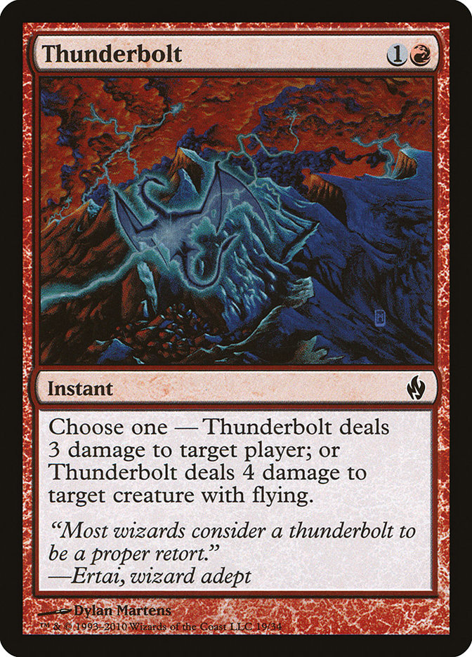 Thunderbolt [Premium Deck Series: Fire and Lightning] | Card Citadel