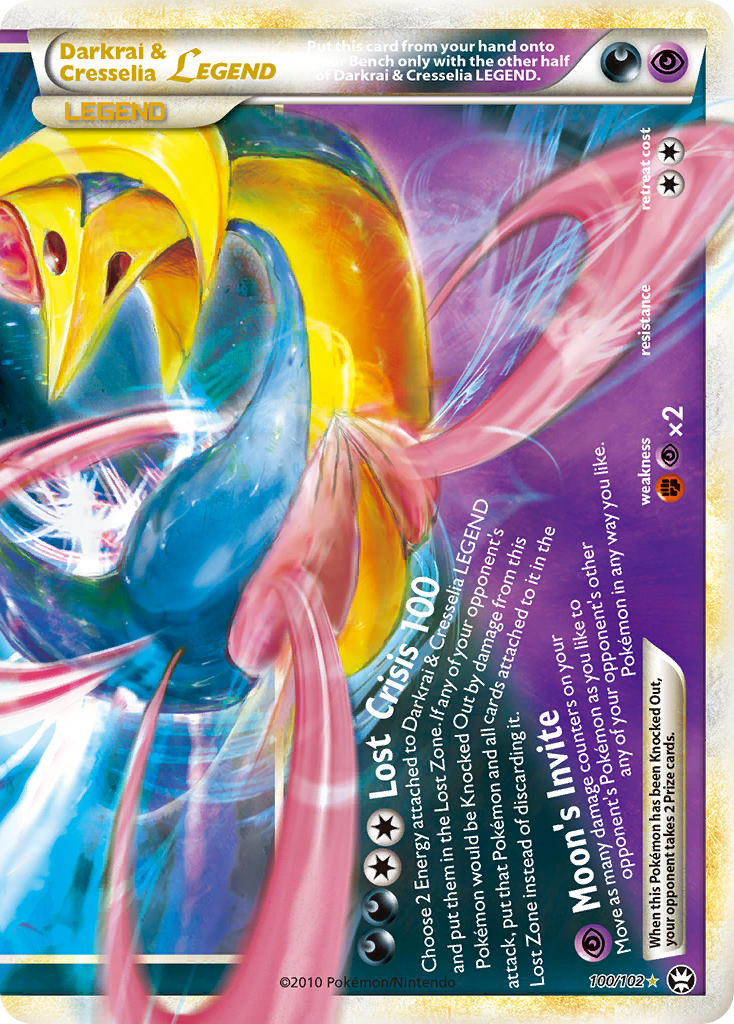 Darkrai & Cresselia LEGEND (100/102) [HeartGold & SoulSilver: Triumphant] | Card Citadel