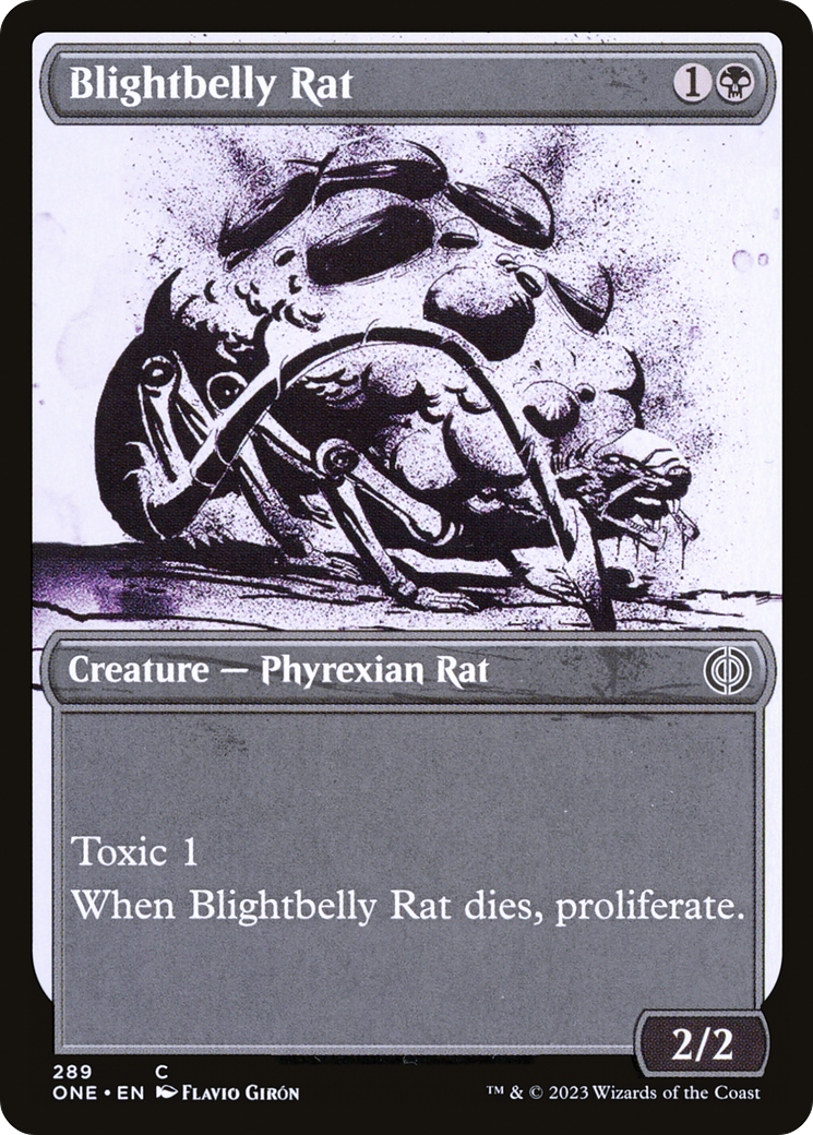 Blightbelly Rat (Showcase Ichor) [Phyrexia: All Will Be One] | Card Citadel