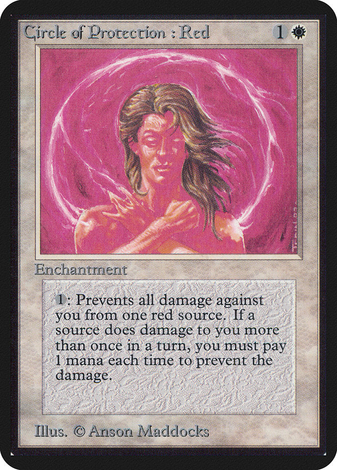 Circle of Protection: Red [Limited Edition Alpha] | Card Citadel