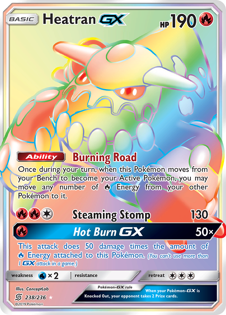 Heatran GX (238/236) [Sun & Moon: Unified Minds] | Card Citadel