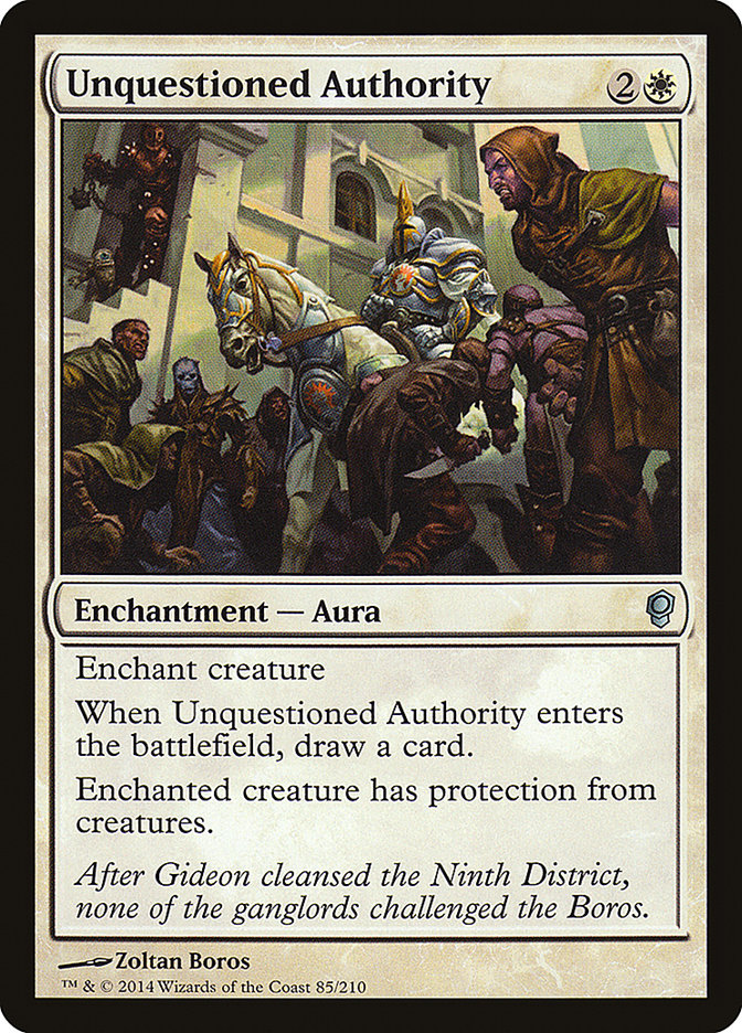 Unquestioned Authority [Conspiracy] | Card Citadel