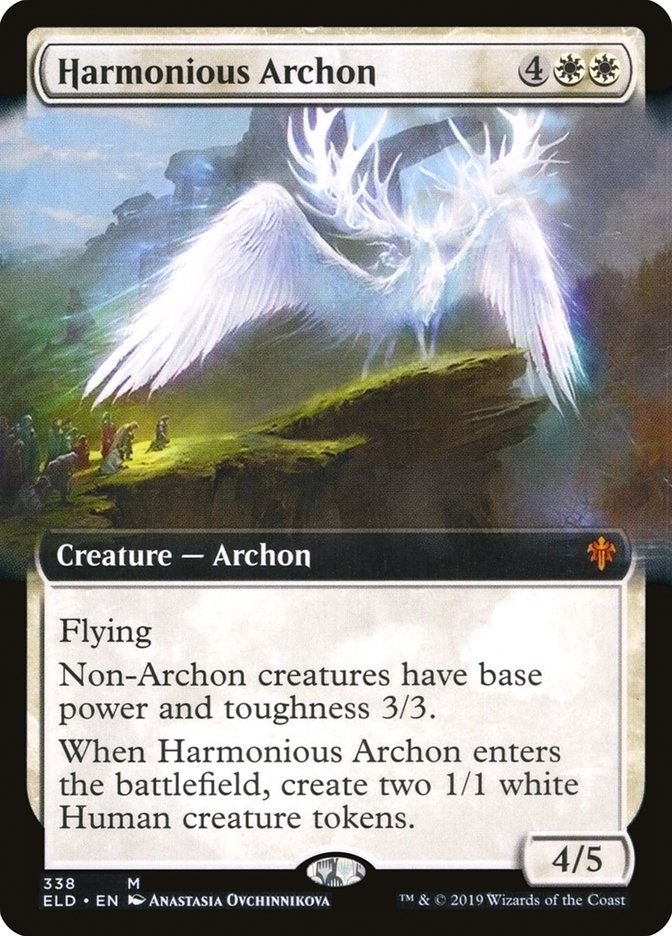 Harmonious Archon (Extended Art) [Throne of Eldraine] | Card Citadel