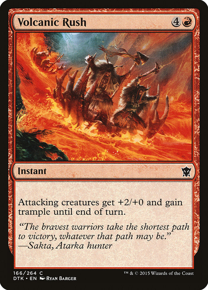 Volcanic Rush [Dragons of Tarkir] | Card Citadel