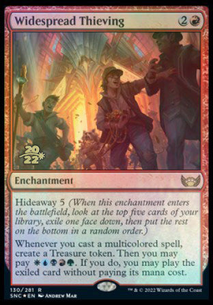 Widespread Thieving [Streets of New Capenna Prerelease Promos] | Card Citadel