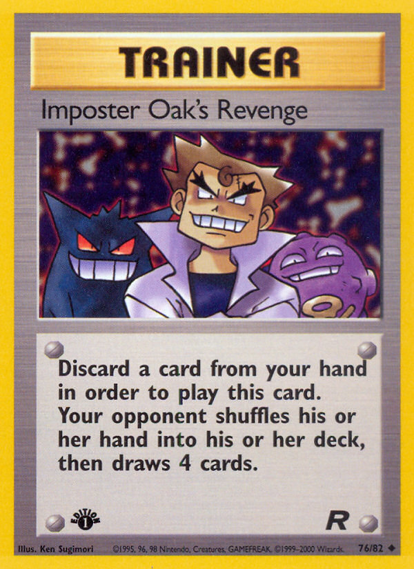 Imposter Oak's Revenge (76/82) [Team Rocket 1st Edition] | Card Citadel