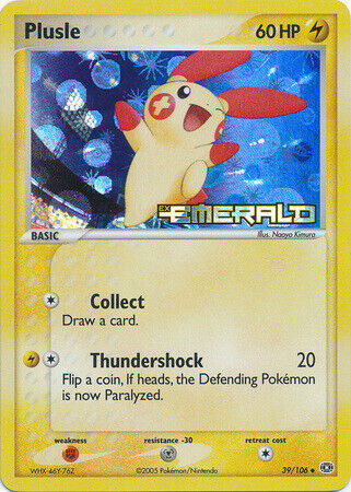 Plusle (39/106) (Stamped) [EX: Emerald] | Card Citadel