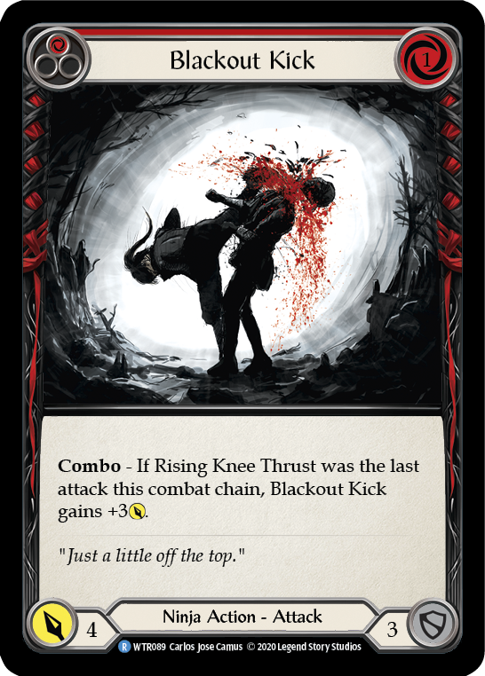 Blackout Kick (Red) [U-WTR089] (Welcome to Rathe Unlimited)  Unlimited Normal | Card Citadel