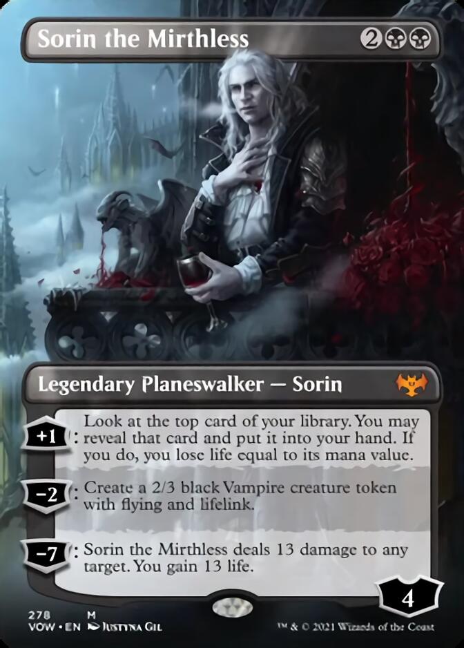 Sorin the Mirthless (Borderless) [Innistrad: Crimson Vow] | Card Citadel