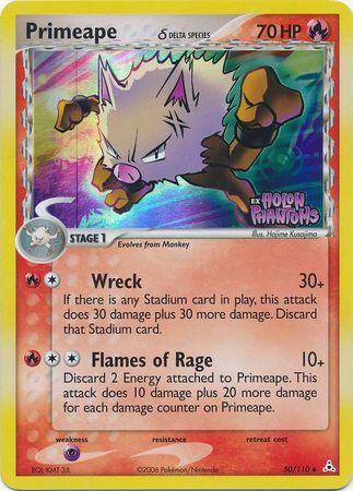 Primeape (50/110) (Delta Species) (Stamped) [EX: Holon Phantoms] | Card Citadel