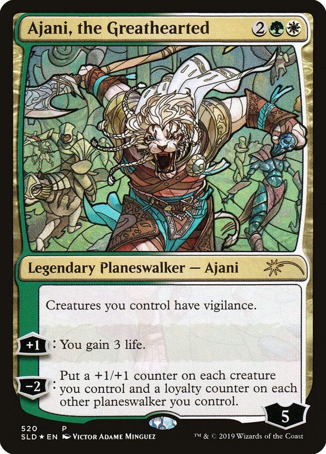 Ajani, the Greathearted (Stained Glass) [Secret Lair Drop Promos] | Card Citadel