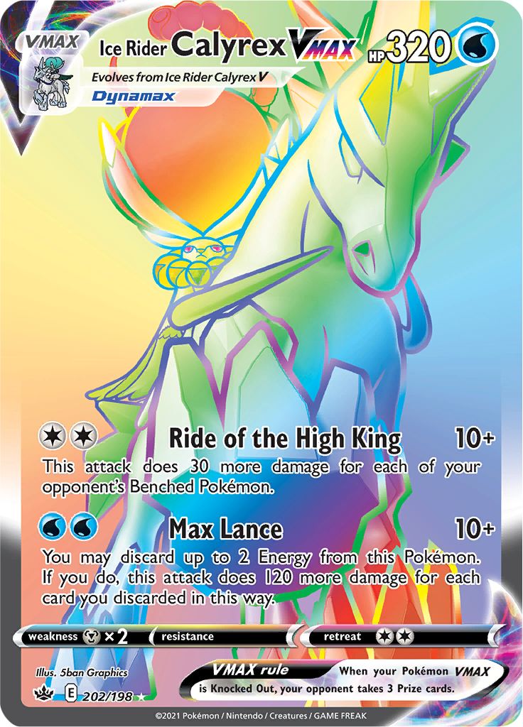 Ice Rider Calyrex VMAX (202/198) [Sword & Shield: Chilling Reign] | Card Citadel