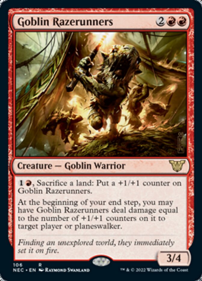 Goblin Razerunners [Kamigawa: Neon Dynasty Commander] | Card Citadel