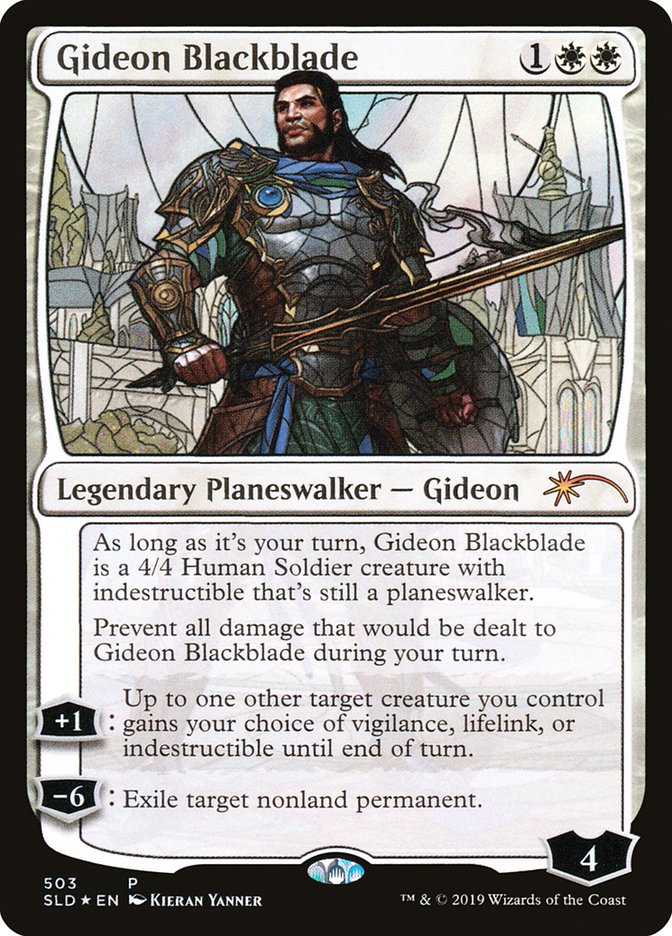 Gideon Blackblade (Stained Glass) [Secret Lair Drop Promos] | Card Citadel