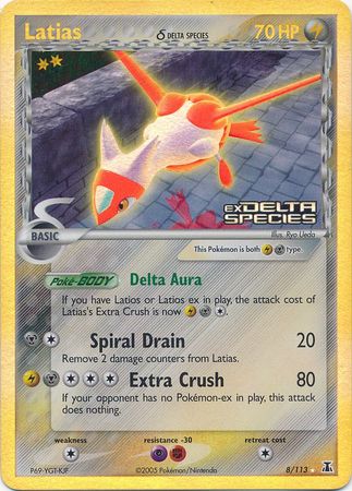 Latias (8/113) (Delta Species) (Stamped) [EX: Delta Species] | Card Citadel