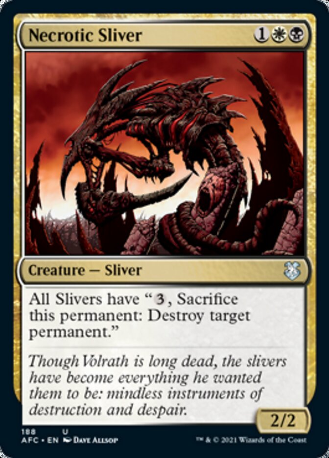 Necrotic Sliver [Dungeons & Dragons: Adventures in the Forgotten Realms Commander] | Card Citadel