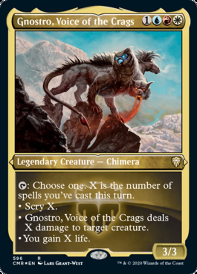 Gnostro, Voice of the Crags (Foil Etched) [Commander Legends] | Card Citadel