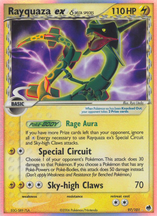Rayquaza ex (97/101) (Delta Species) [EX: Dragon Frontiers] | Card Citadel