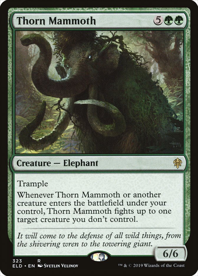 Thorn Mammoth [Throne of Eldraine] | Card Citadel